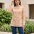 Multi  pure cotton printed tunic for women
