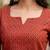 Red  pure cotton printed tunic for women