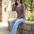 Multi  pure cotton printed tunic for women