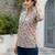 White  pure cotton printed tunic for women