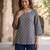 Grey  pure cotton printed tunic for women