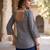 Grey  pure cotton printed tunic for women
