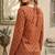 Orange  pure cotton printed tunic for women