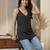 Black  pure cotton printed tunic for women