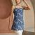 Blue  pure cotton printed tunic for women