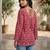 Pink  pure cotton printed tunic for women