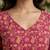 Pink  pure cotton printed tunic for women
