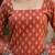 Red  pure cotton printed tunic for women