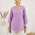 Purple  pure cotton printed tunic for women