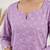 Purple  pure cotton printed tunic for women