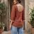Maroon  pure cotton printed tunic for women