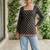 Black  pure cotton printed tunic for women