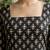 Black  pure cotton printed tunic for women