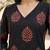 Black  pure cotton printed tunic for women