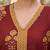 Maroon  pure cotton printed tunic for women