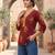 Maroon  pure cotton printed tunic for women