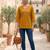Yellow  pure cotton printed tunic for women