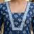 Blue  pure cotton printed tunic for women