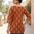 Orange  pure cotton printed tunic for women