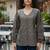 Black  pure cotton printed tunic for women