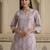 Mauve  pure cotton printed tunic for women
