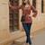Maroon  pure cotton printed tunic for women