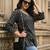 Black  pure cotton printed tunic for women