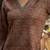 Maroon  pure cotton printed tunic for women