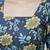 Blue  pure cotton printed tunic for women