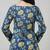 Blue  pure cotton printed tunic for women