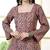 Maroon  pure cotton printed tunic for women