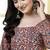 Maroon  pure cotton printed tunic for women