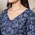 Blue  pure cotton printed tunic for women