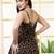 Black  pure cotton printed tunic for women