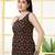Black  pure cotton printed tunic for women