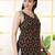 Black  pure cotton printed tunic for women