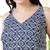 Blue  pure cotton printed tunic for women