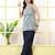 Blue  pure cotton printed tunic for women
