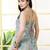 Blue  pure cotton printed tunic for women