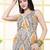 Grey  pure cotton printed tunic for women