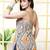 Grey  pure cotton printed tunic for women