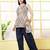 Grey  pure cotton printed tunic for women