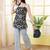Navy blue  pure cotton printed tunic for women
