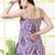 Purple  pure cotton printed tunic for women