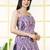 Purple  pure cotton printed tunic for women