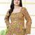 Mustard  pure cotton printed tunic for women