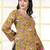 Mustard  pure cotton printed tunic for women