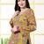 Mustard  pure cotton printed tunic for women
