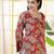 Red  pure cotton printed tunic for women
