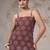 Maroon  pure cotton printed tunic for women